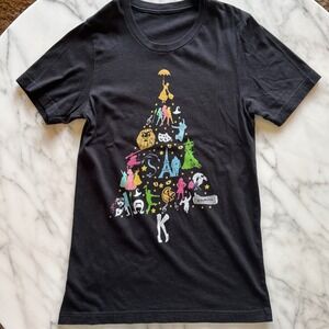 Broadway Musical Theater Holiday Christmas Short Sleeve T Shirt Black Size Small